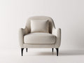 Poltrona - Tessuto - 92x86x89 cm - Beige - Design moderno