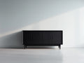 Mobile ingresso - legno - 185x41x74 cm - nero - minimalista