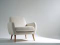 Poltrona - Tessuto-Legno - 88x82x84 cm - Beige - Design nordico