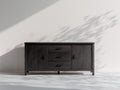 Mobile ingresso - legno - 165x40x72 cm - nero - moderno